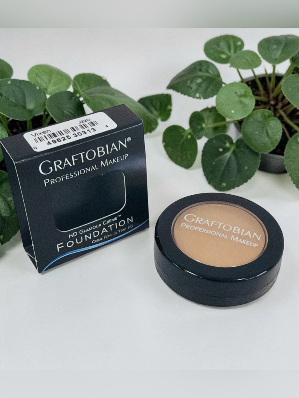 Graftobian HD Glamour Crème Foundation 1/2oz, Vixen Makeup Full Coverage